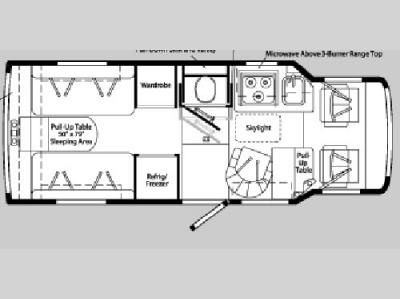 Floorplan - 2004 Winnebago Rialta 22 HD