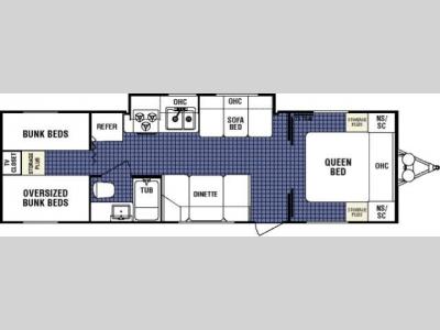 Floorplan - 2008 Dutchmen RV Four Winds Express Lite 29Q-GS