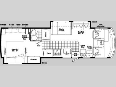 Floorplan - 2004 Itasca Sunova 35 N