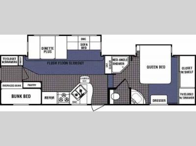 Floorplan - 2008 Dutchmen RV North Shore 28BHBS-M5