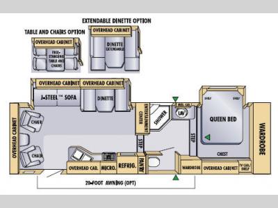 Floorplan - 2005 Jayco Eagle 301 RLS