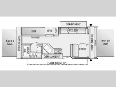 Floorplan - 2003 Jayco Kiwi 23 D