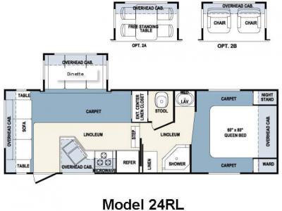 Floorplan - 2007 Forest River RV Wildcat 24RL