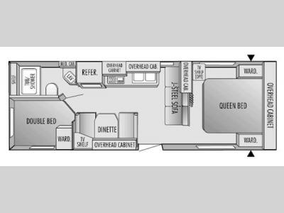 Floorplan - 2004 Jayco Jay Feather LGT 27 P