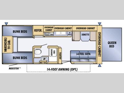Floorplan - 2005 Jayco Jay Feather EXP 25 G