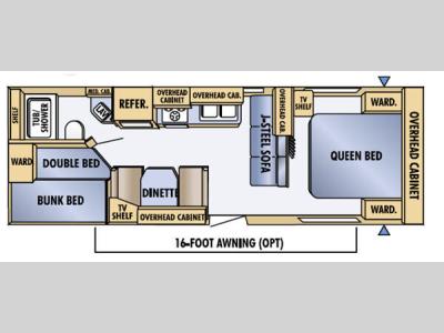 Floorplan - 2005 Jayco Jay Feather LGT 27 P