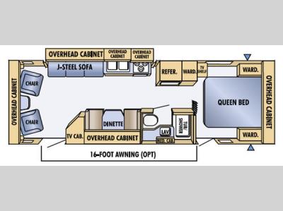 Floorplan - 2005 Jayco Jay Feather LGT 29 N