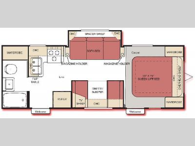 Floorplan - 2007 Extreme Sportsmaster 237TS
