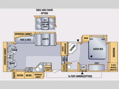 Floorplan - 2008 Jayco Eagle 291 RLTS