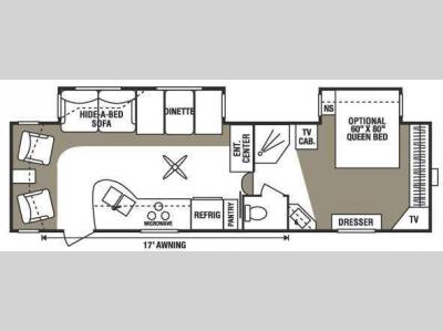 Floorplan - 2008 KZ Durango 285RL