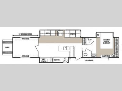 Floorplan - 2008 KZ New Vision Sportster 41KGx2