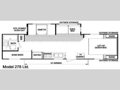 Floorplan - 2007 Skyline Nomad 278 Ltd.
