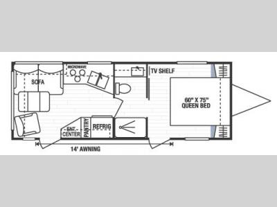 Floorplan - 2008 KZ Spree 240RL