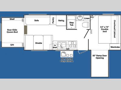 Floorplan - 2008 Keystone RV Outback 23KRS