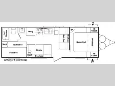 Floorplan - 2008 Keystone RV Springdale 260TBL