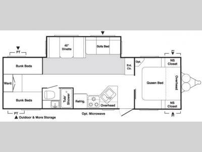 Floorplan - 2008 Keystone RV Springdale 298BHLGL