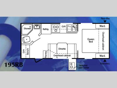 Floorplan - 2008 Keystone RV Passport 195RB