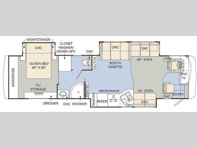 Floorplan - 2008 Monaco Cayman 39 PBT