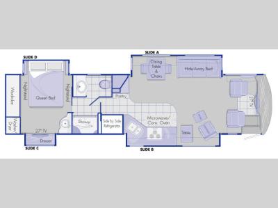 Floorplan - 2007 Country Coach Tribute 260 37 Glacier Opt A
