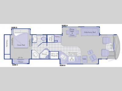 Floorplan - 2007 Country Coach Tribute 260 40 Sequoia Opt A