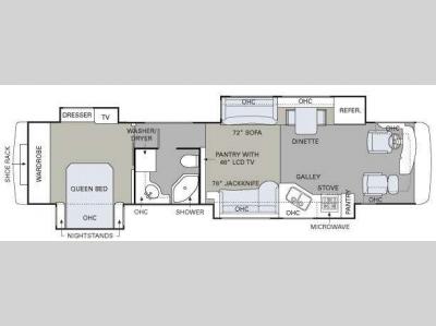 Floorplan - 2008 Holiday Rambler Imperial Bali IV