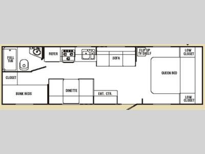 Floorplan - 2008 R-Vision Trail Sport TS27FQ