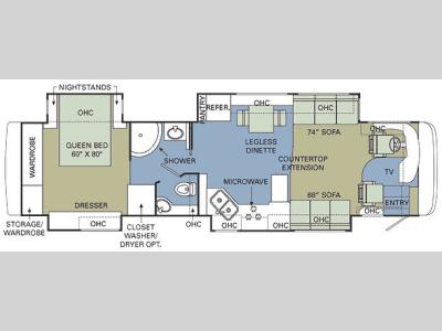 Floorplan - 2008 Holiday Rambler Scepter 40 PDQ