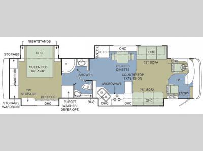 Floorplan - 2008 Holiday Rambler Scepter 42 PDQ