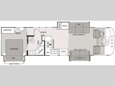 Floorplan - 2008 Four Winds RV Hurricane 32E