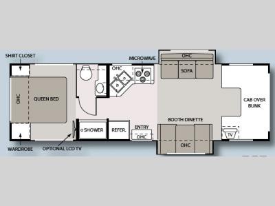 Floorplan - 2008 Four Winds RV Four Winds 5000 29R