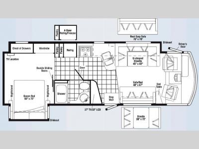 Floorplan - 2008 Winnebago Voyage 32H
