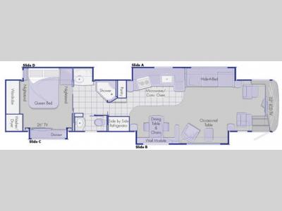 Floorplan - 2008 Country Coach Intrigue 530 45 Jubilee Opt B