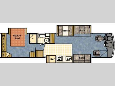 Floorplan - 2005 Gulf Stream RV Crescendo 8386