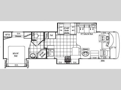 Floorplan - 2008 Damon Challenger 355