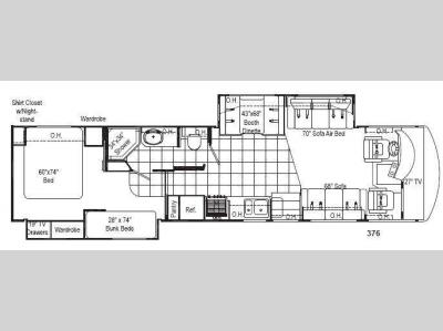 Floorplan - 2008 Damon Challenger 376