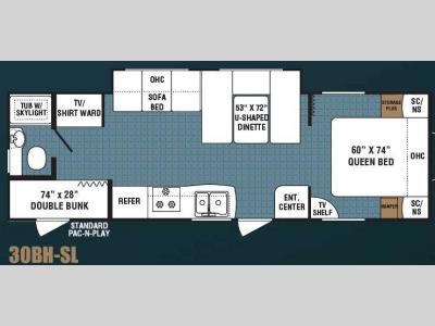 Floorplan - 2008 Dutchmen RV Kodiak 30BH-SL
