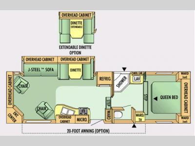 Floorplan - 2008 Jayco Eagle Super Lite 30.5 RLS