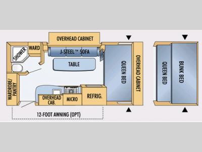 Floorplan - 2008 Jayco Jay Feather Sport 199