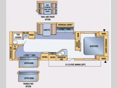 Floorplan - 2008 Jayco Jay Feather LGT 311