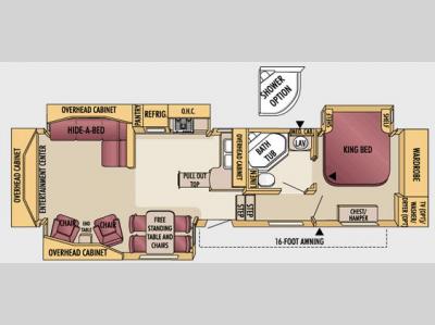 Floorplan - 2008 Jayco Designer 35RLTS