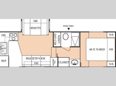 Floorplan - 2004 Keystone RV Hornet 245RK