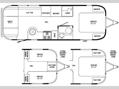 Floorplan - 2008 Airstream RV International CCD 27 FB