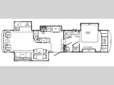 Floorplan - 2008 Holiday Rambler Presidential Suite 37 SKQ