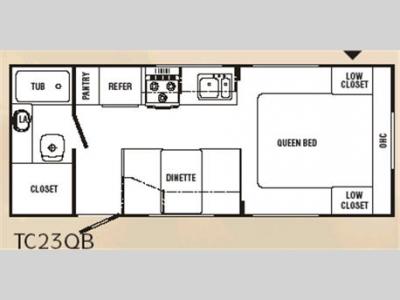 Floorplan - 2008 R-Vision Trail Cruiser TC23QB