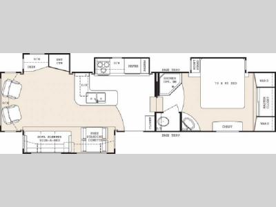 Floorplan - 2008 Keystone RV Challenger 35CKQ