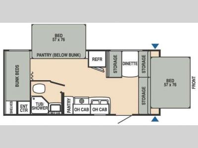 Floorplan - 2008 Starcraft  Star Stream SS22RBH