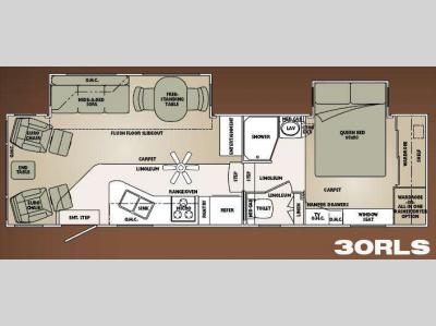 Floorplan - 2008 Carriage Cameo F30RLS