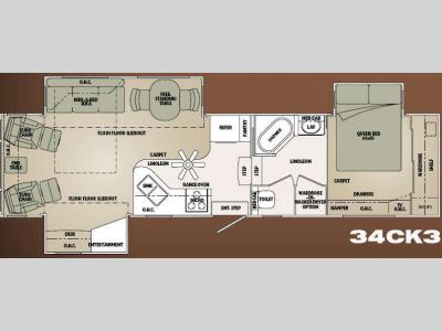 Floorplan - 2008 Carriage Cameo F34CK3