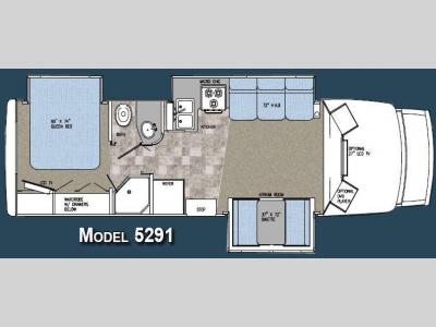 Floorplan - 2008 Gulf Stream RV BT Cruiser 5291