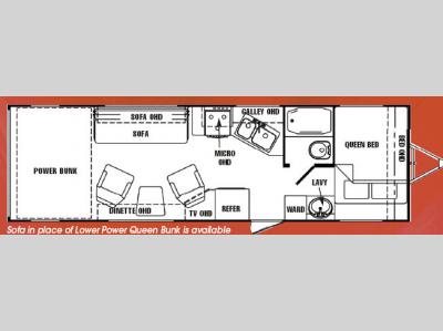 Floorplan - 2008 Thor California Vortex Featherweight 26FS